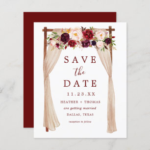 Budget Arch Rustic Boho Wedding retten Termine