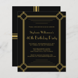 Budget Art Deco jedes Alter Geburtstagspartei