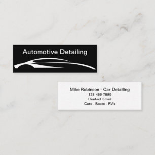 Budget-Automobildetailing-Geschäftskarten Mini Visitenkarte