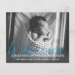 Budget B&W Blue Mul Foto Birit Announce Flyer