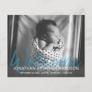 Budget B&W Blue Mul Foto Birit Announce Flyer