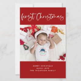 Budget Baby 1 Weihnachtsferien Foto Flat Card