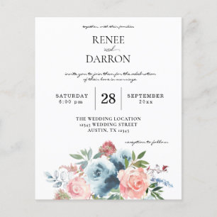 Budget Baby Blue & Blush Pink Blumenzwiebeln Flyer