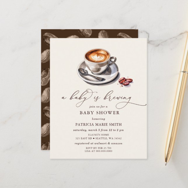 Budget Baby brütet neutrale Babydusche (Vorderseite/Rückseite Beispiel)