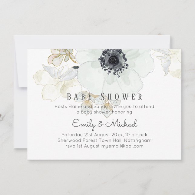 BUDGET Baby Dusche Blue Anemone (Vorderseite)