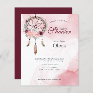 Budget Baby Dusche Rosa Rustikaler Traumfänger