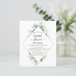 Budget Baby Dusche von Mail Eucalyptus Geometric