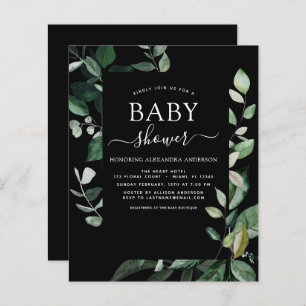 Budget Baby Duwer Black Greenery Botanical