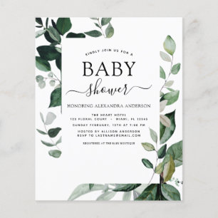 Budget Baby Duwer Greenery Botanical Flyer