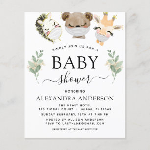 Budget Baby Duwer Woodland Eukalyptus Greenery Flyer
