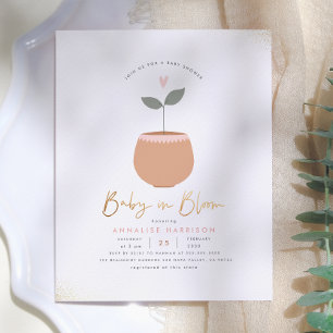 Budget-Baby-In-Bloom-Blumentopf-Gold-Baby-Party