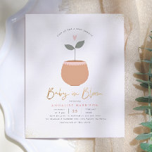 Budget Baby in Bloom Pflanze Pot Gold Baby Dusche