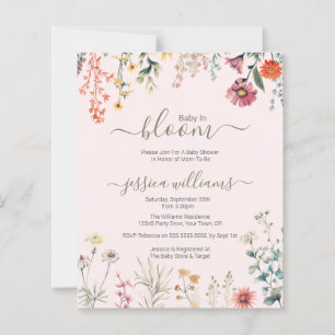 Budget Baby in Bloom Wildblume Babydusche