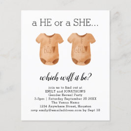 Budget Baby Kleidung, die Sie Geschlecht offenbare