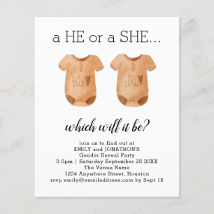 Budget Baby Kleidung, die Sie Geschlecht offenbare