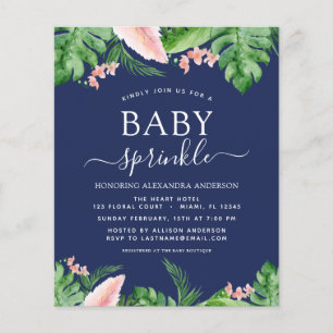 Budget Baby Sprinkle Dusche Tropical Navy Blue