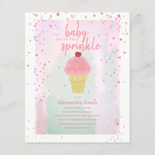 Budget Baby Sprinkle Pink Ice Cream Baby Dusche