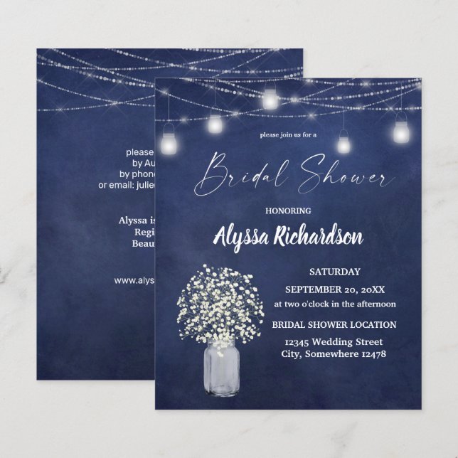 Budget Babys Atem & Chalk B Lights Brautparty (Vorne/Hinten)