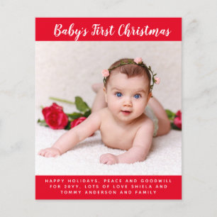 Budget Babys Erster Weihnachtsbrief für das FOTO