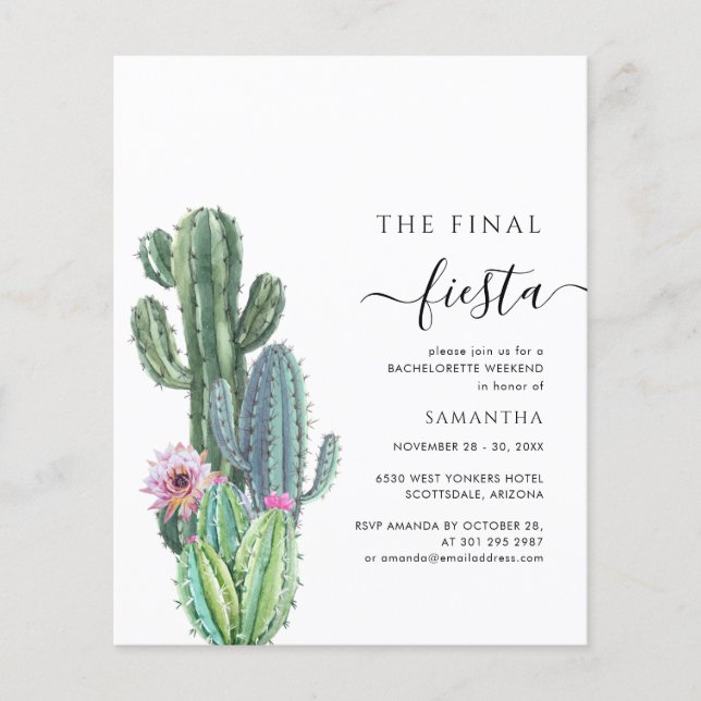 Budget Bachelorette Weekend Party mit Routenplan (Vorderseite)