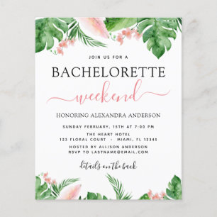 Budget Bachelorette Wochenende Reiseprogramm Tropi Flyer