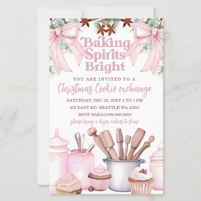 Budget Baking Spirits Bright Pink Cookie Exchange  (Vorderseite)
