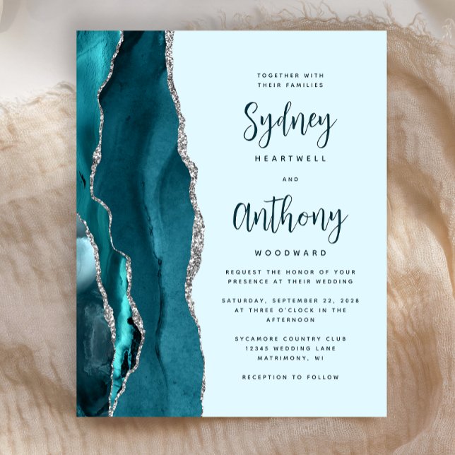Budget Bale Aquamarine Silver Agate Kalligraphie H (Von Creator hochgeladen)
