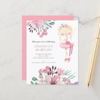 Budget Ballerina Florals Girl 8. Geburtstagsparty