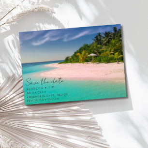Budget Beach Foto Wedding Save the Date