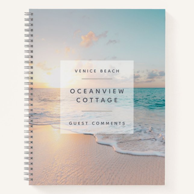 BUDGET Beach House Vacation Foto Guest Comments N Notizbuch (Vorderseite)