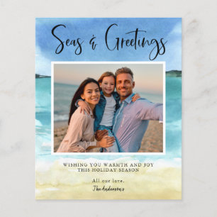 Budget Beach Sees und Greetings Family Foto Flyer