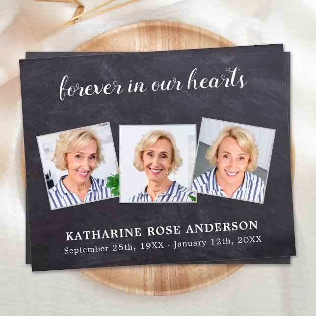 Budget Beerdigung Danke Beileid 3 Foto Card (Von Creator hochgeladen)