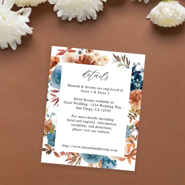 Budget Beige & Dusty Blue Floral Details Flyer (Von Creator hochgeladen)
