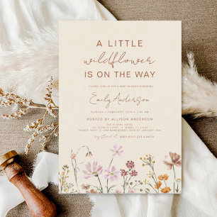 Budget Beige Eine kleine Wildblume Babydusche