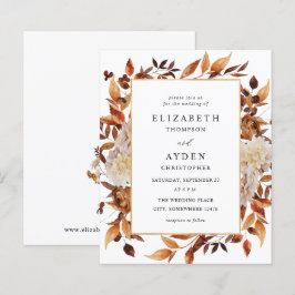 Budget Beige Fall Floral 2 Hochzeit