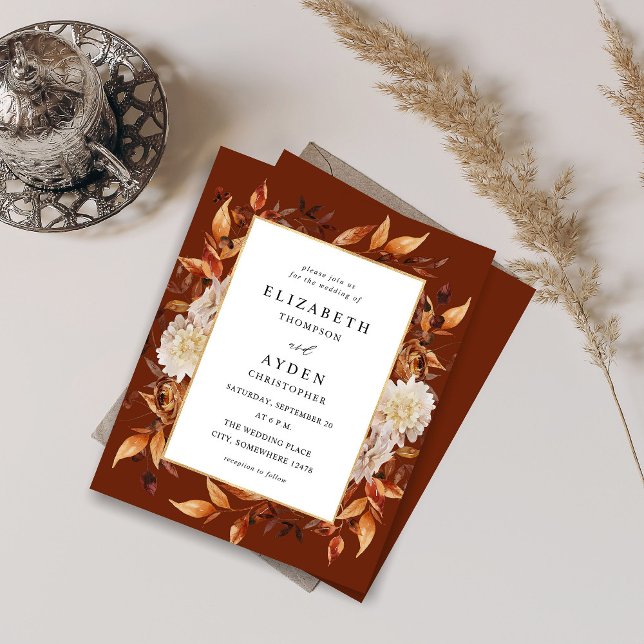 Budget Beige Fall Floral 2 Wedding - Brown (Von Creator hochgeladen)