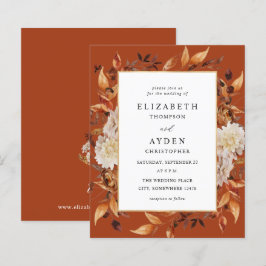 Budget Beige Fall Floral 2 Wedding - Rustikales Or