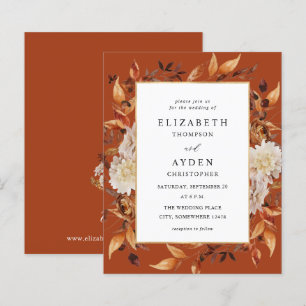 Budget Beige Fall Floral 2 Wedding - Rustikales Or