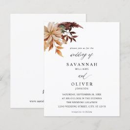 Budget Beige Fall Floral Wedding