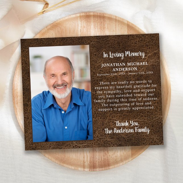 Budget Beileid Foto Beerdigung Danke Leather (Von Creator hochgeladen)