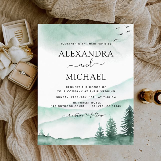 Budget Berg Rustikale Wasserfarbenwelt Hochzeit (Von Creator hochgeladen)