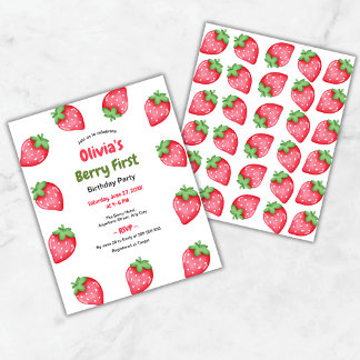 Budget Berry Erster Geburtstag 1. Geburtstag Einla