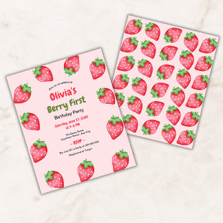 Budget Berry Erster Geburtstag 1. Geburtstag Einla