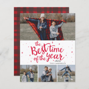 Budget Best Time of the Year Foto Holiday Card