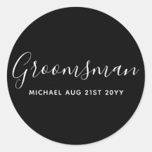 BUDGET Bestman Trauzeuge GIFTS Classic Black