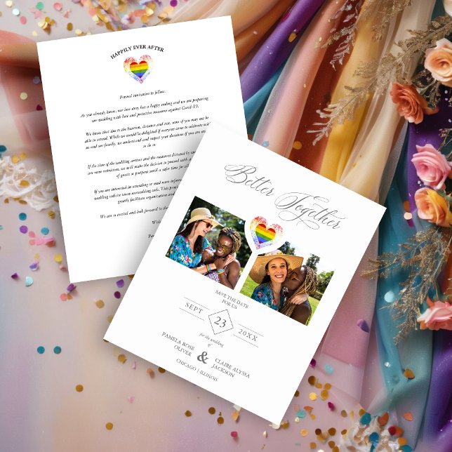 Budget Better Together Pride Rainbow LGBT Heart   (Von Creator hochgeladen)