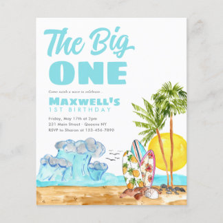 Budget Big One Tropical Beach 1. Surfen Geburtstag