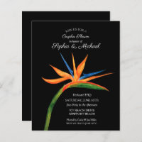 Budget Bird of Paradise Paares Dusche Einladungen