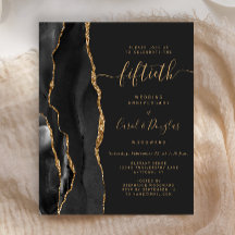 Budget Black Agate Gold 50. Jubiläumsfeier