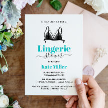BUDGET Black Aqua Ooh La La Lingerie Braut SHOWER